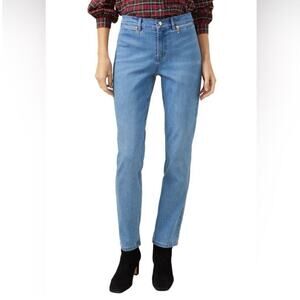 J.‎ McLaughlin Women's Medium Wash Yara Zipper Pocket Straight Leg Jeans 2